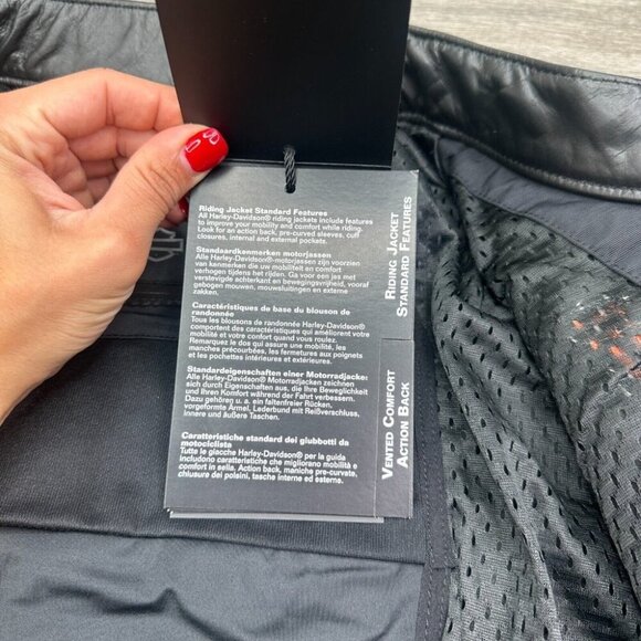 Harley Davidson Motorcycle Riding Jacket Leather Victory Lap Men's 3XL $500 New - Picture 11 of 16